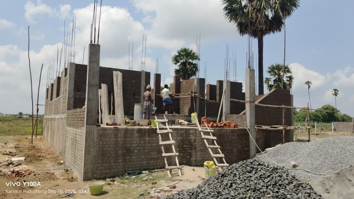 Brick Masonry Construction – KTR Builders Karaikal Puducherry